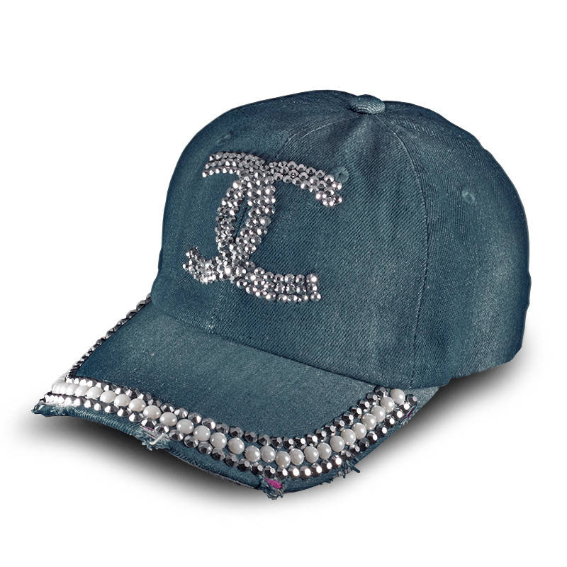 

Женская джинсовая бейсболка, кепка Denim, Голубой