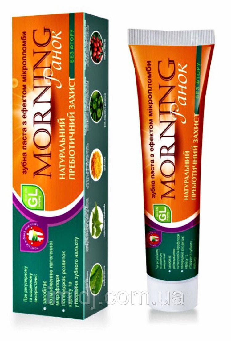 

Зубная паста "Morning. Ранок" с эффектом микропломбы. Green Life / Имидж