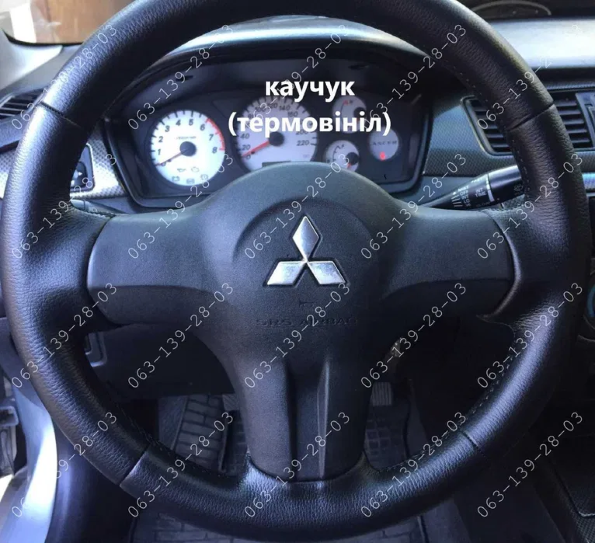 

Оплетка чехол на руль Mitsubishi Lancer 9 Colt Лансер Кольт, Черный