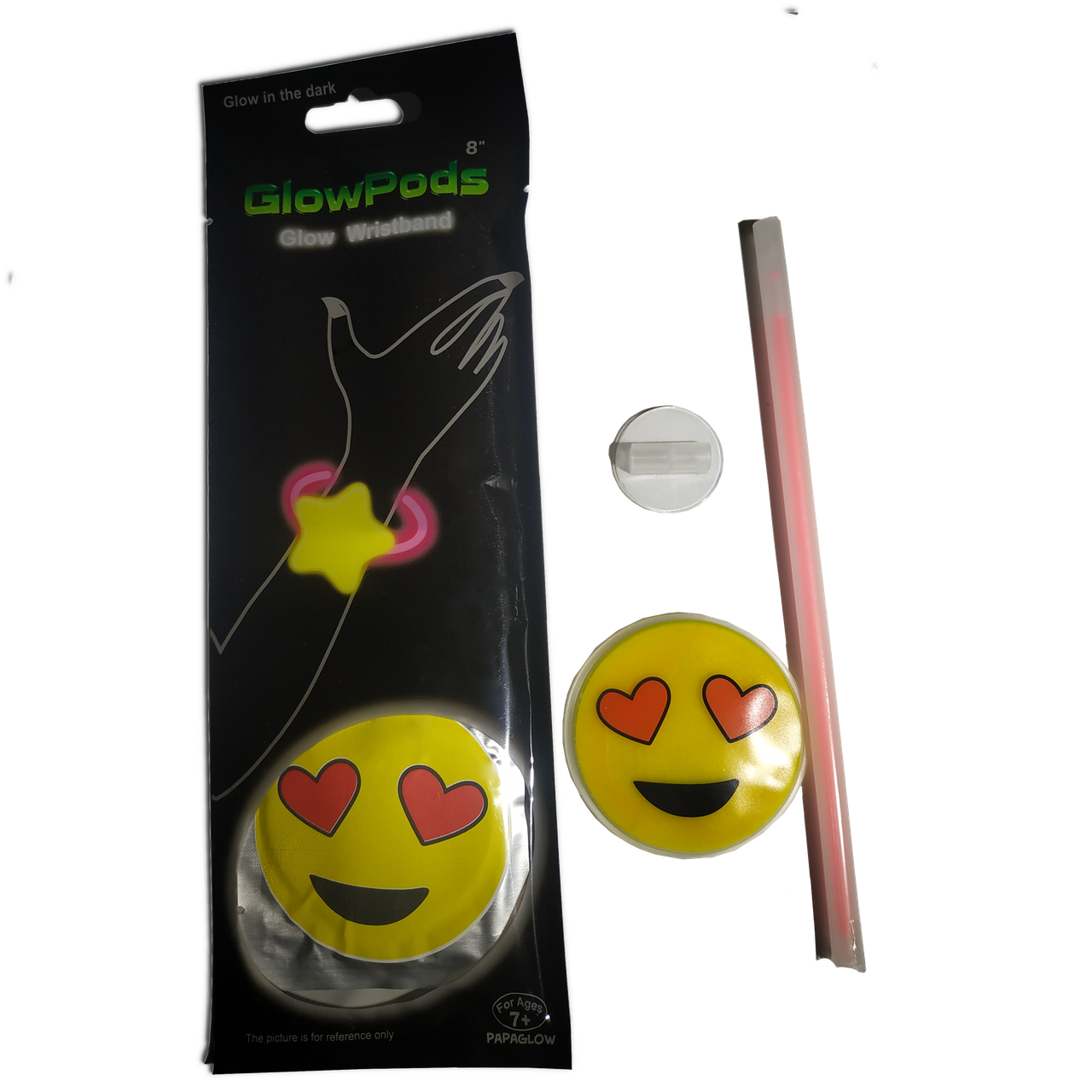 

Неоновые светящиеся браслеты SoFun смайл glowpods