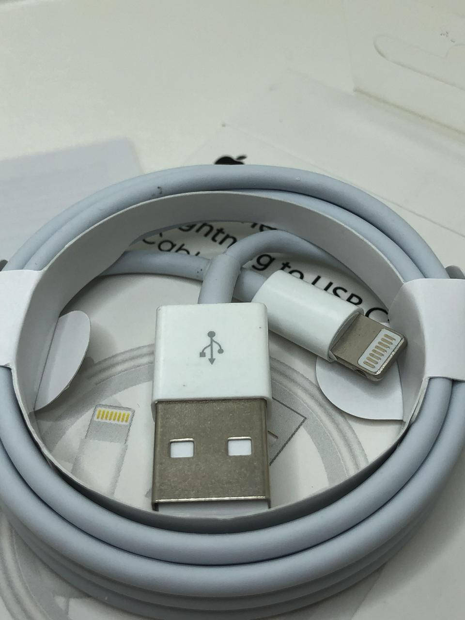 

Кабель зарядки(шнур зарядка) для Iphone X Lightning USB провод Iphone 1метр(в упаковке), Белый