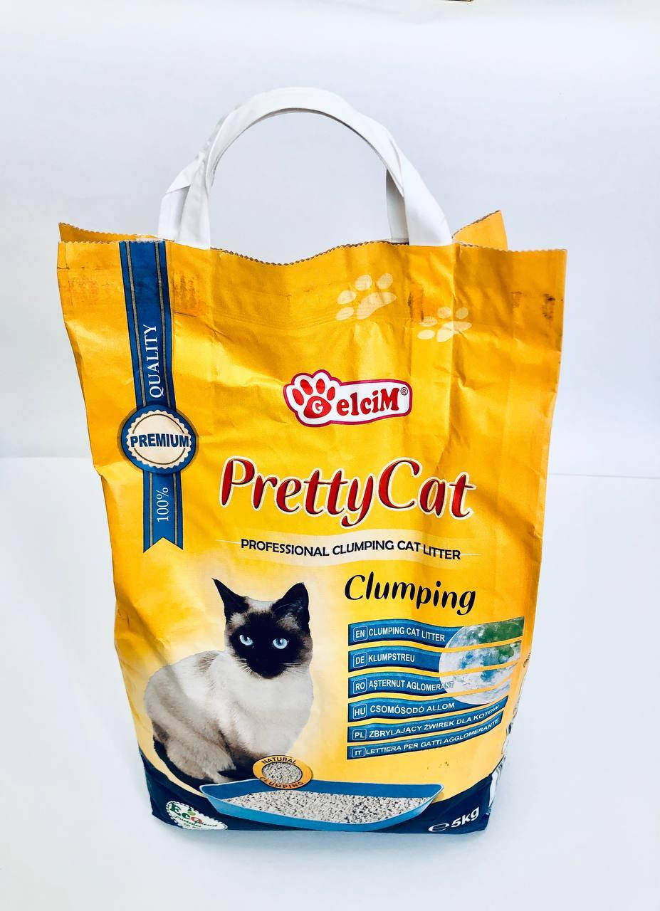 

Наполнитель для кошачьего туалета Pretty Cat без запаха Бентонитовый комкующий 5 кг