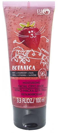 

BioWorld Botanica Крио-маска для лица увлажняющая, Мята Клубника Базилик, 150мл