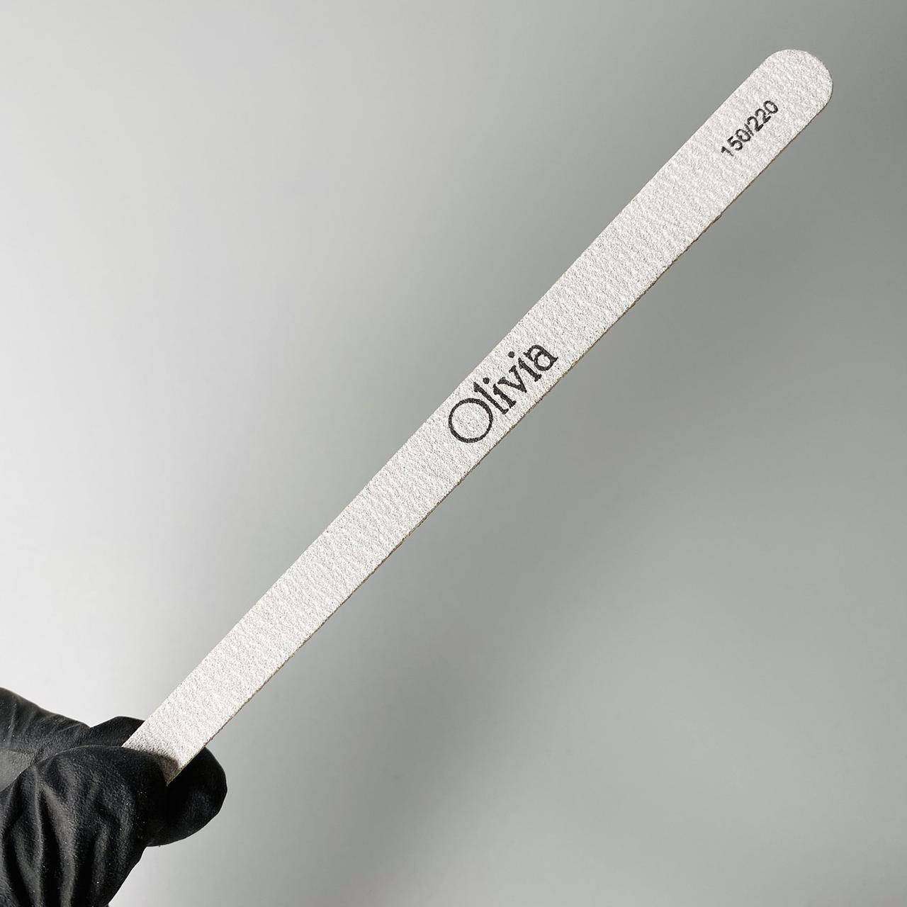 

Пилка для ногтей Olivia капелька grey 150/220