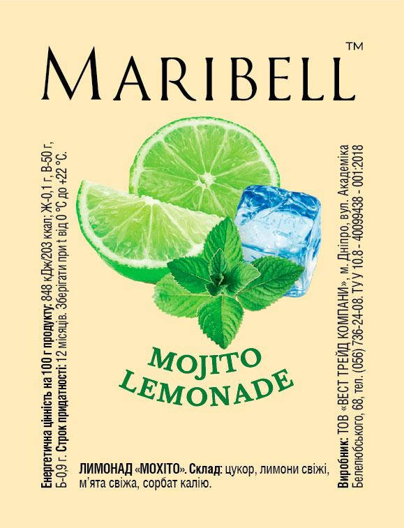 

Лимонад ТМ Maribell "Мохито" 50г