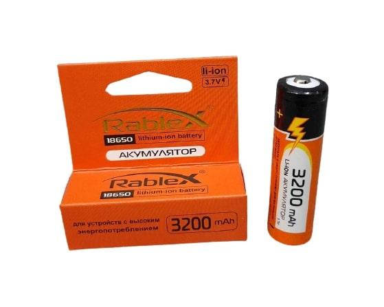 

Литий-ионный аккумулятор 18650 Rablex 3200 mAh 3.7 V (Li-ion) Original