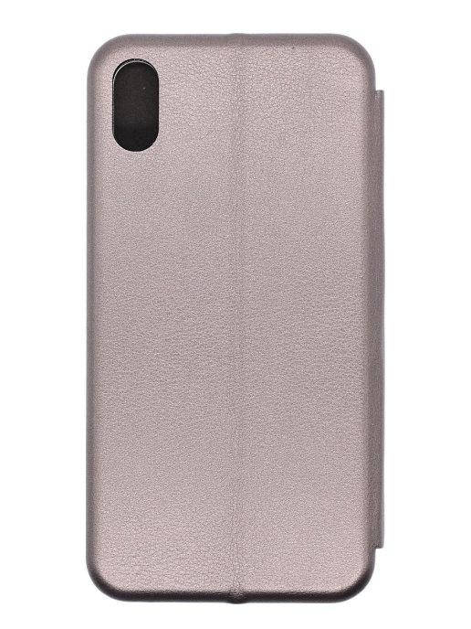 

Чехол - книжка для iPhone Xs Max \ Чехол iPhone Xs Max книжка магнитная есть отдел для карты (серый)