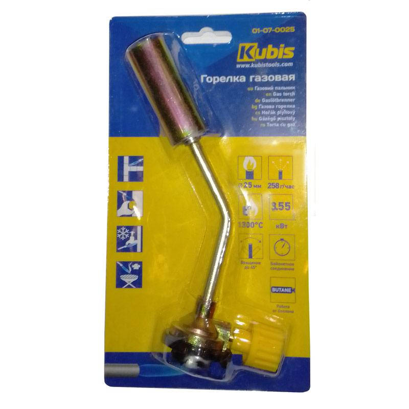 

Горелка для газового баллона д.25мм Kubis