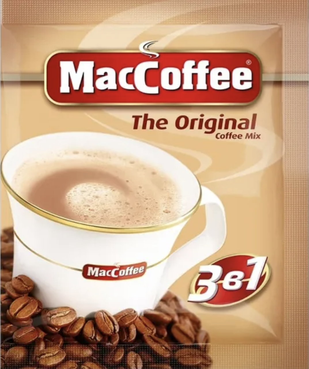 

МакКофе 3в1 20грамм 40 блоков по 25 стиков(1ящик) MacCoffee