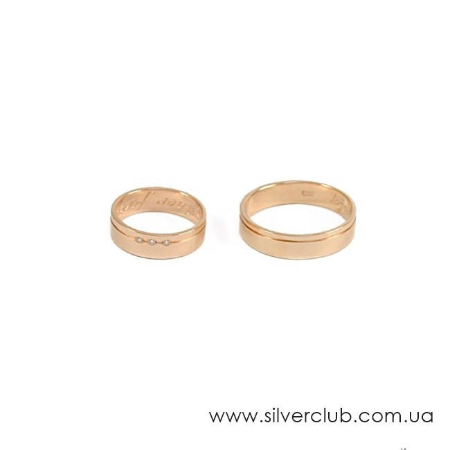 

Обручальные кольца классика золотые