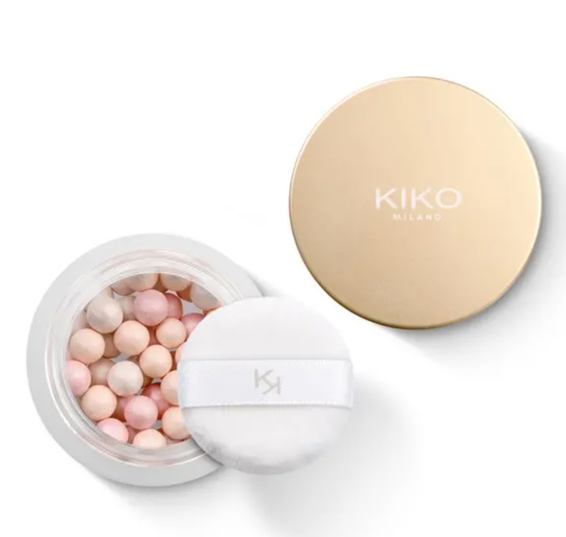 

Хайлайтер для лица с сияющим финишем Mood Boost Pearls Of Light Highlighter Kiko (01 Роза)