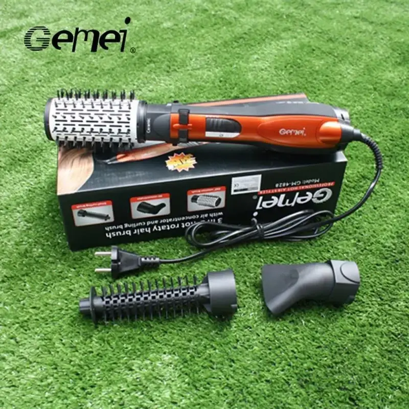 

Фен-щетка, стайлер c насадками Gemei GM-4828 с вращающейся насадкой
