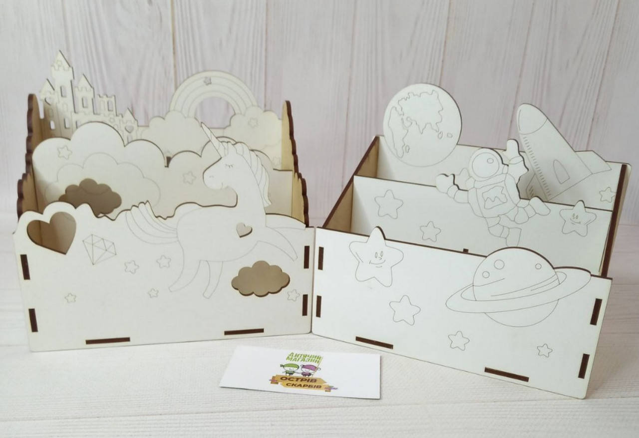 

Органайзер школьный деревянный для канцелярии, подставка для ручек и карандашей, для детей от 5 лет, Пакунок