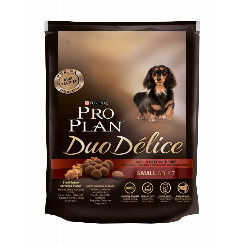 

Purina Pro Plan Duo Delice для взрослых собак мелких пород, говядина 700 г