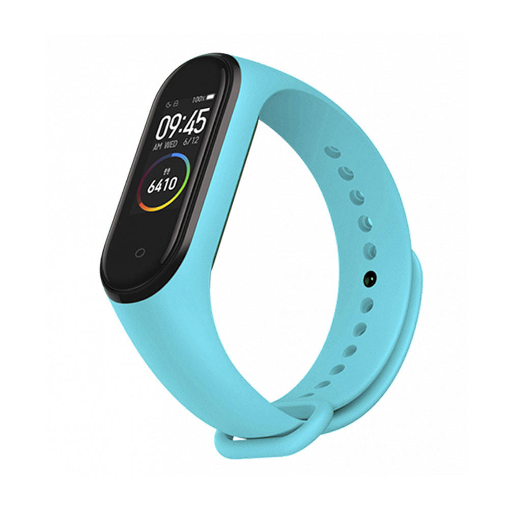

Ремешок к браслету Mi Band 4 3 силиконовый Голубий
