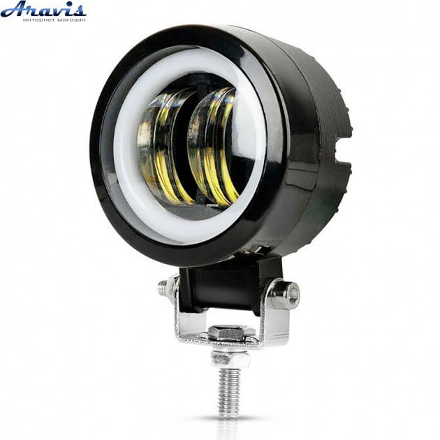 

Дополнительные светодиодные Led фары на авто 20W линза с ДХО Y20W круглые ближний
