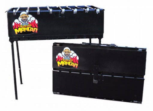 

Мангал складной на 8 шампуров стальной