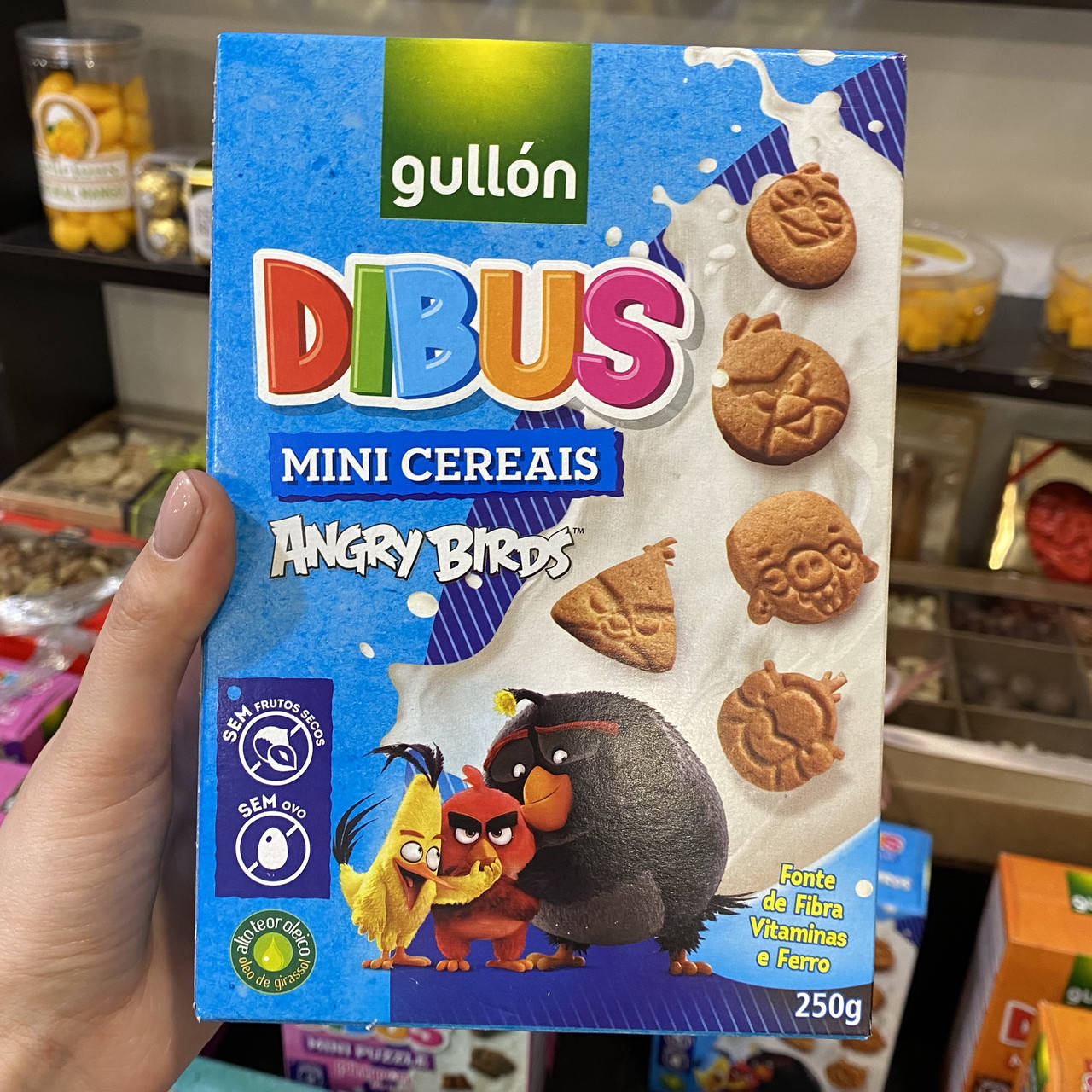 

Печиво GULLON DIBUS Mini Cereal Angry Birds, 250г