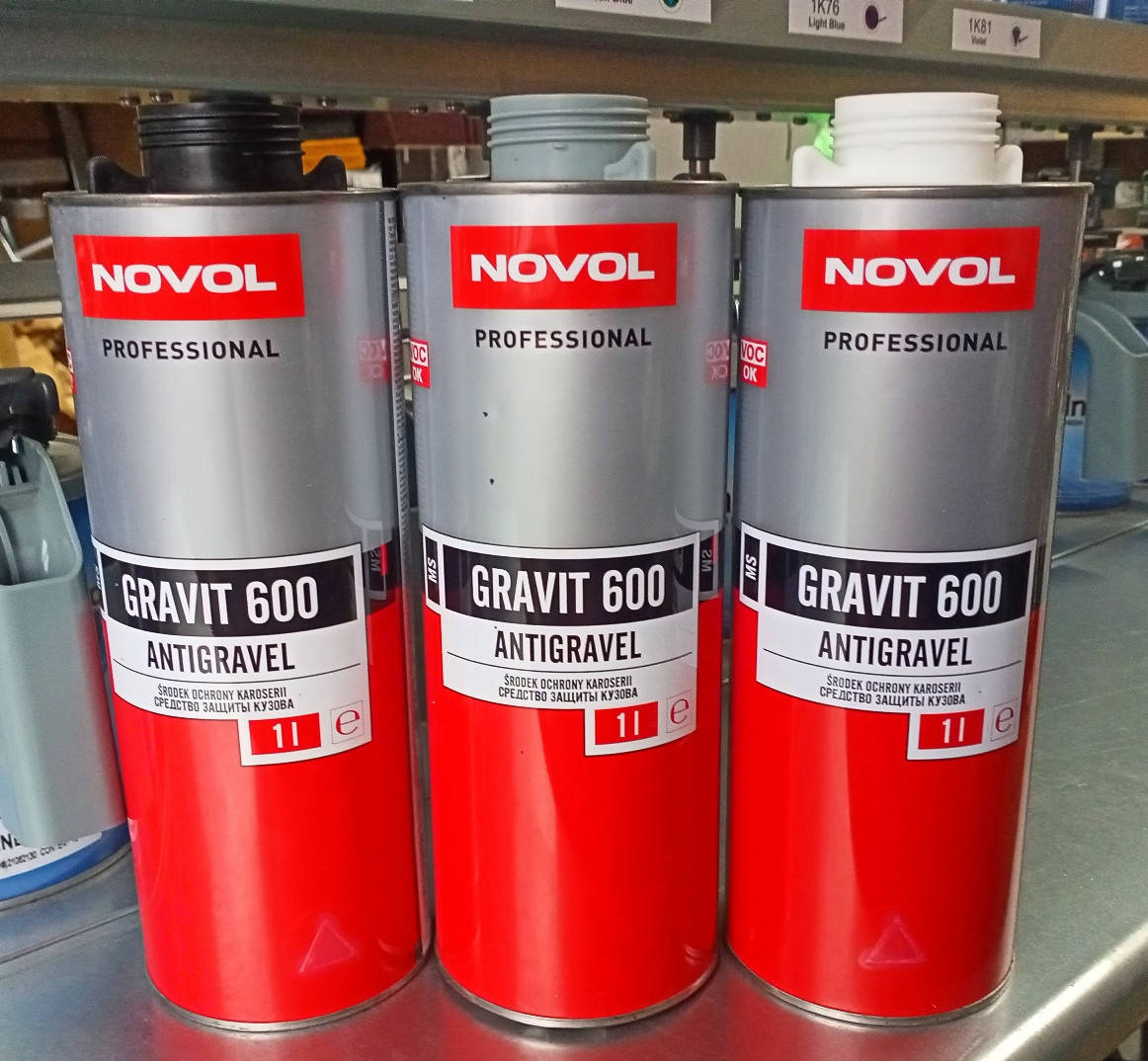 

Антигравийное покрытие NOVOL GRAVIT 600 1кг (белый, серый, черный)