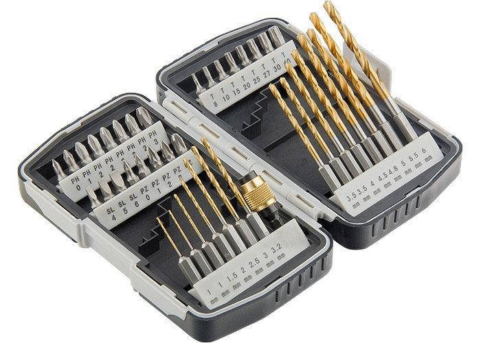 

Набор бит и сверл, магнитный адаптер, в пластиковом боксе, MTX Prof (113229)