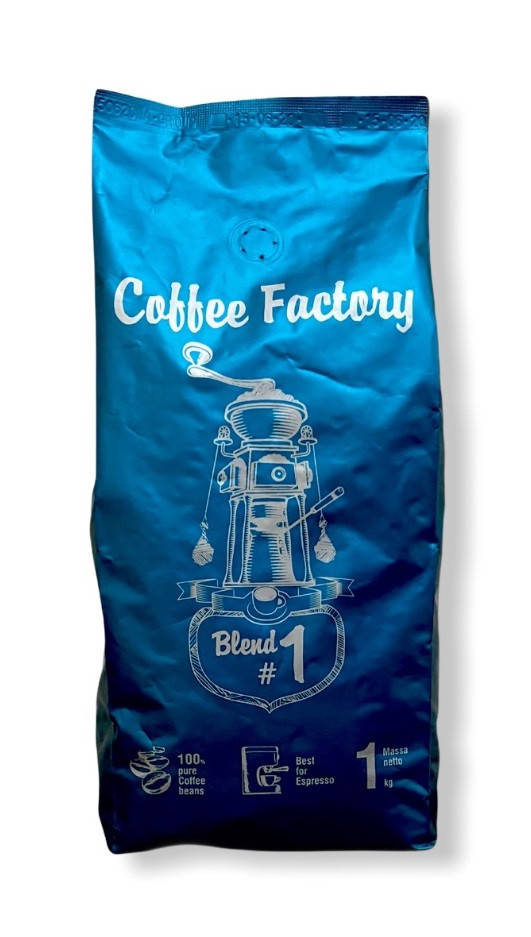 

Кофе 1кг в зёрнах "Coffee Factory" (Бразилия, 100% робуста, зерновой) кава