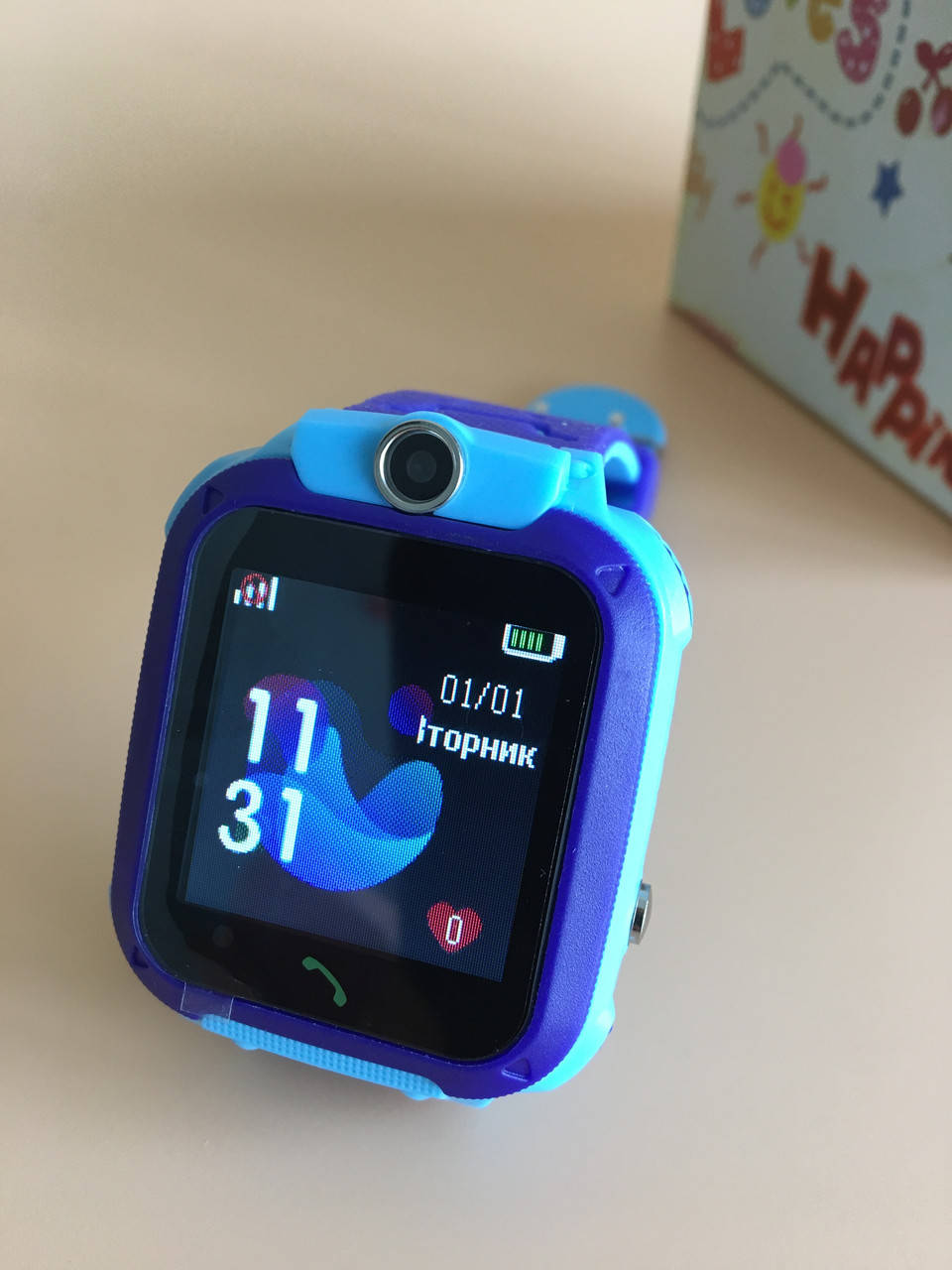 

Детские смарт часы Smart Baby watch S12 с камерой, синие