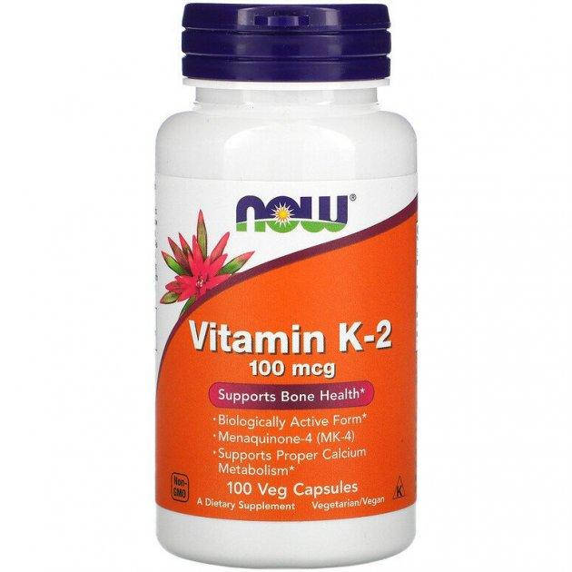 

Now Foods, Vitamin K-2 MK-4 (100 капс. х 100 мкг), витамин К-2 МК-4