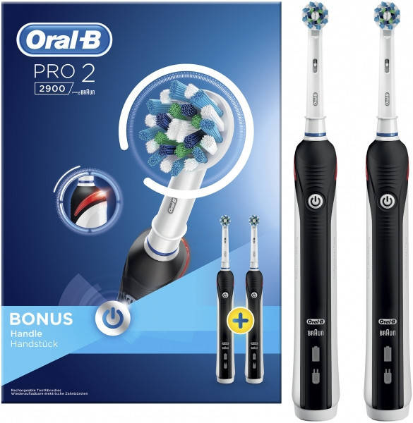 

Набор электрических зубных щеток BRAUN Oral-B PRO2 2900 Black