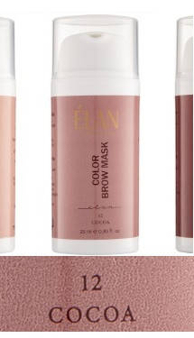 

Тонирующая маска для бровей 12 Elan COLOR BROW MASK. Cocoa