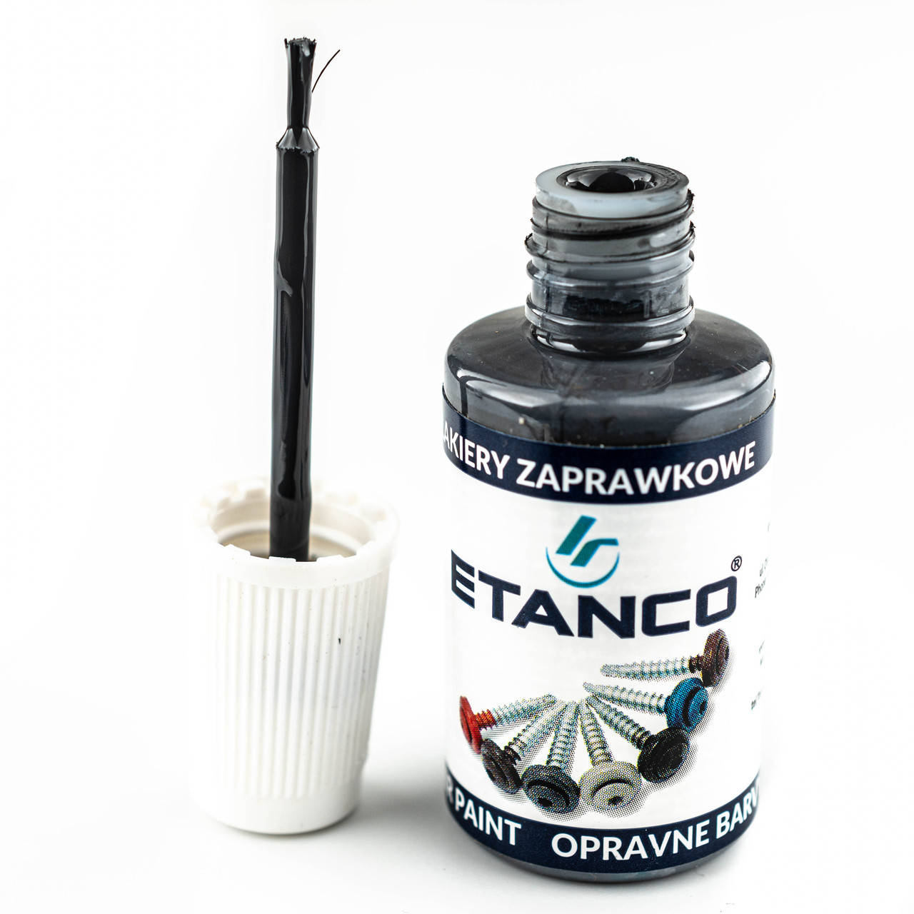 

Краска для подкрашивания саморезов по RAL 7024 серая Etanco 20 мл, Графитовый