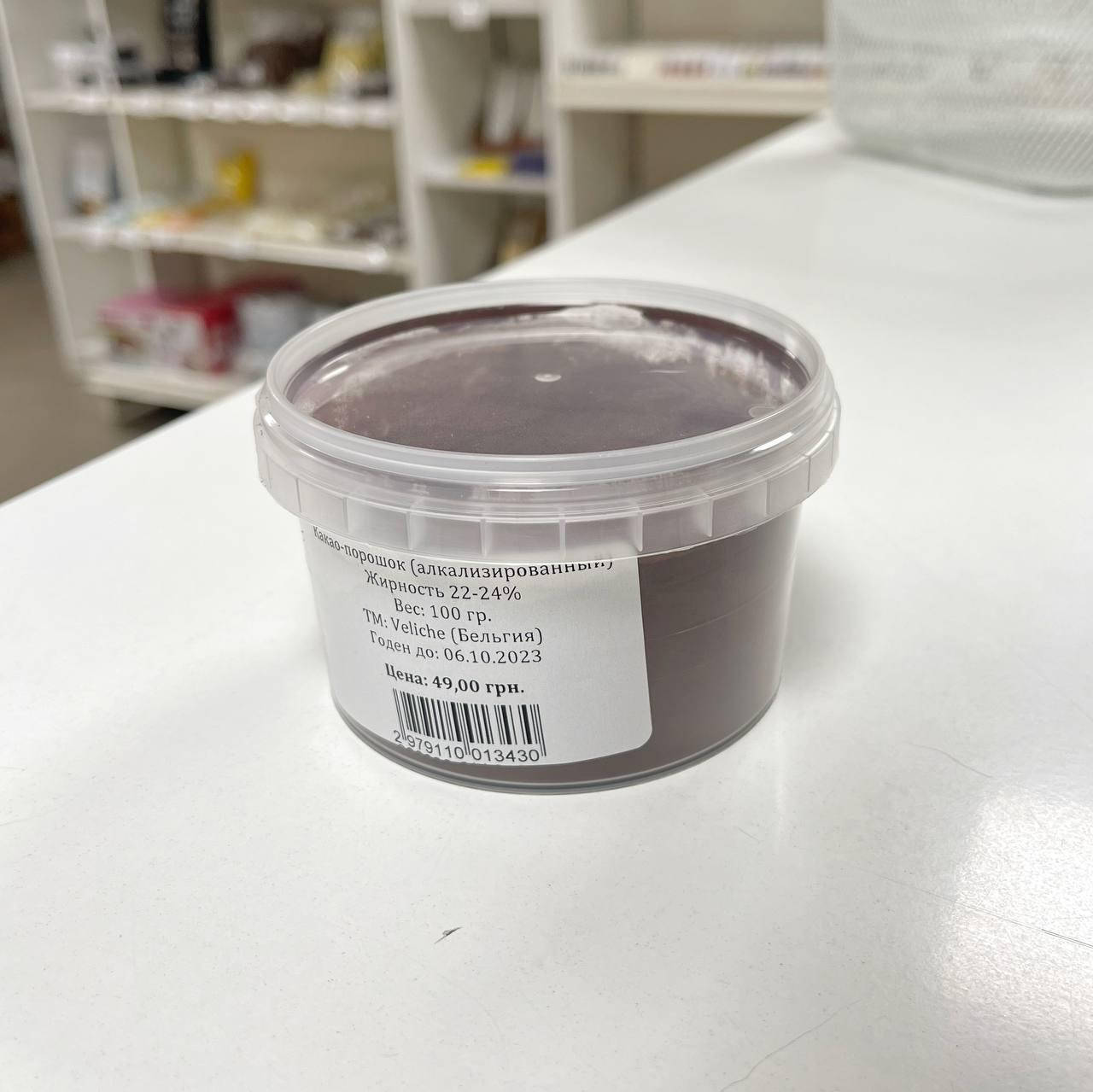 

Какао порошок алкализированный, 22-24% (Veliche), 100 гр.