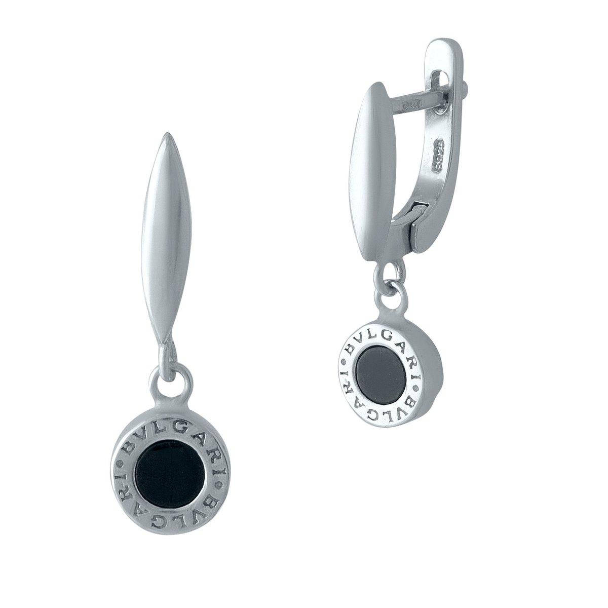 

Серебряные серьги Bulgari