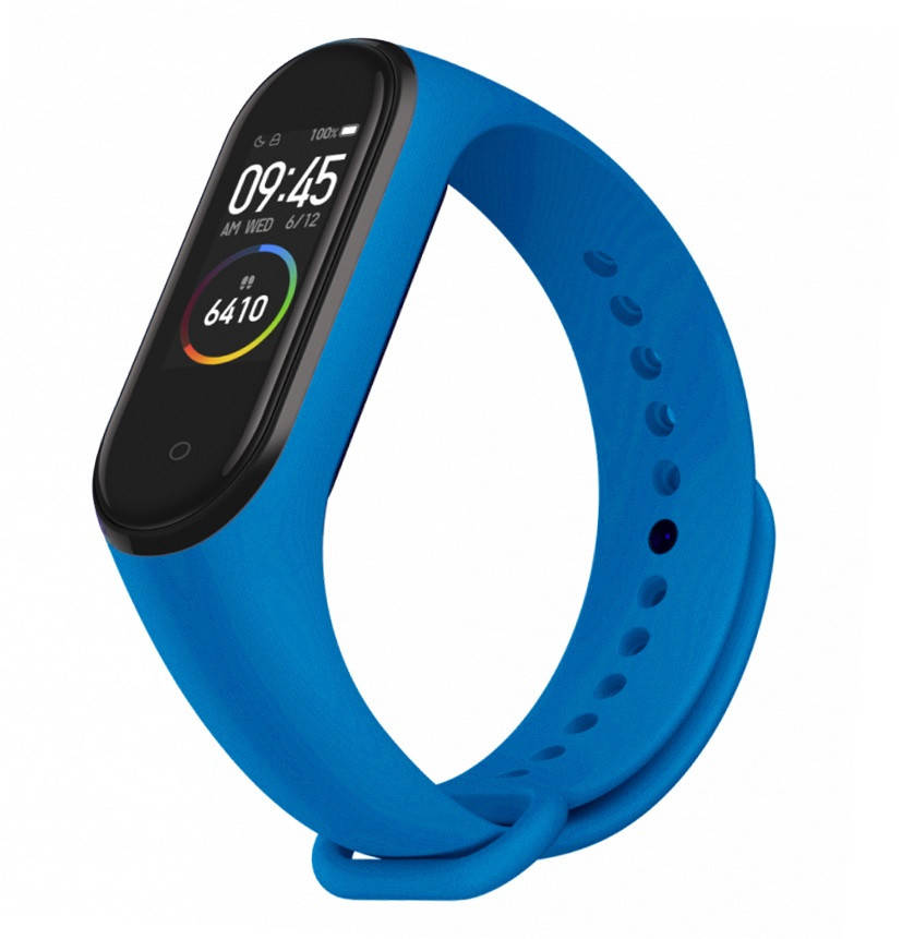 

Ремешок mi band 4 ремешок к браслету Mi Band 3 силиконовый синий