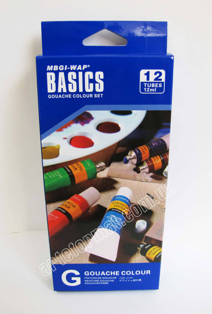 

Гуашь Basics 12цв.*12мл