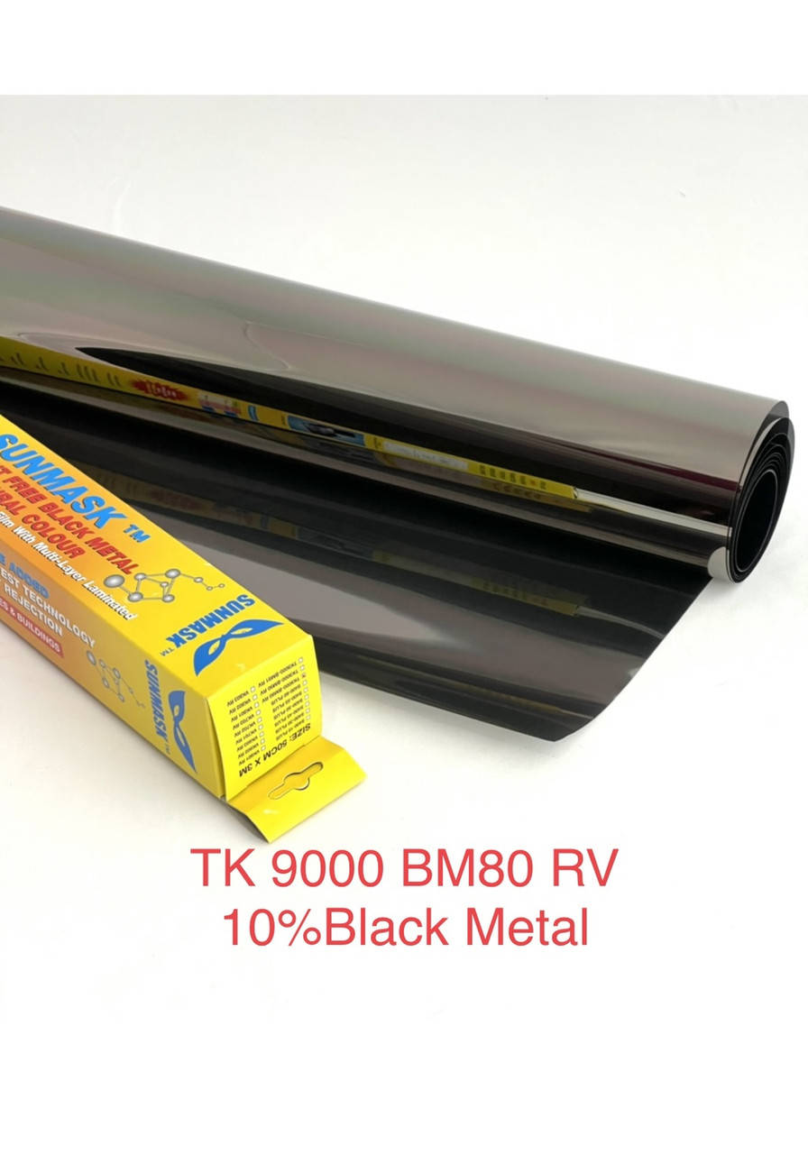 

10%Black Metal Тонировка на авто металлизированная плёнк : 50смх 3м, Черный