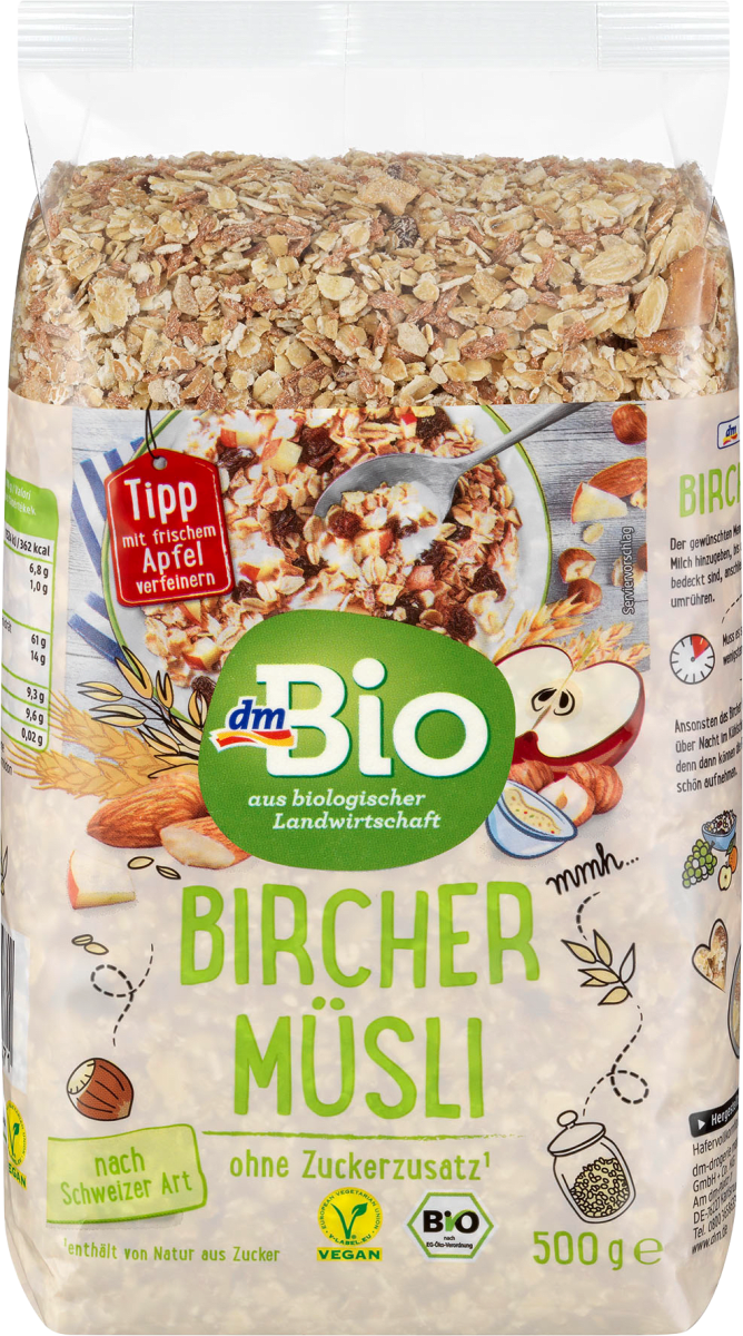 

Органические мюсли dm Bio Müsli Bircher, 500 гр