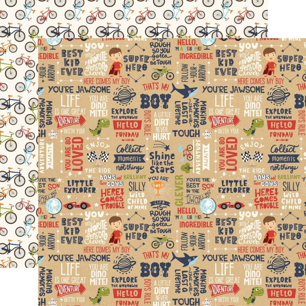 

Папір двосторонній - That's My Boy - All Boy - Echo Park - 30x30