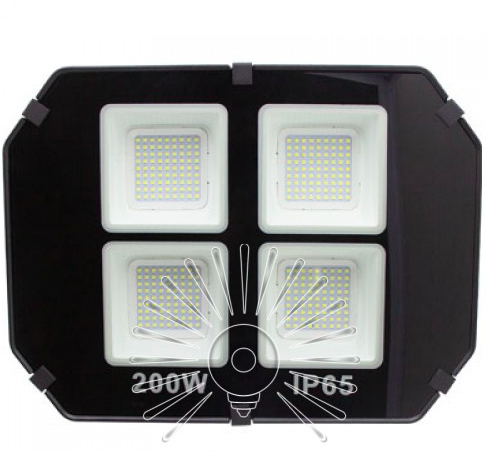 

Промышленный светодиодный прожектор 200Вт 6500К IP65 18000Lm "Гермес"