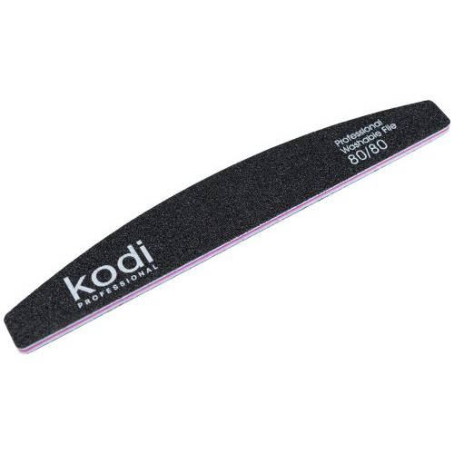 

Пилка для ногтей Kodi Professional № 033 (черная) 80/80, полумесяц
