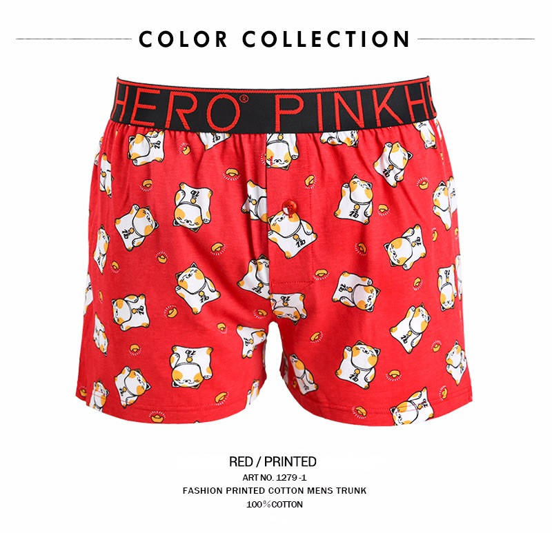 

Мужские семейные трусы Pink hero (семейки, боксеры) XL, Красный