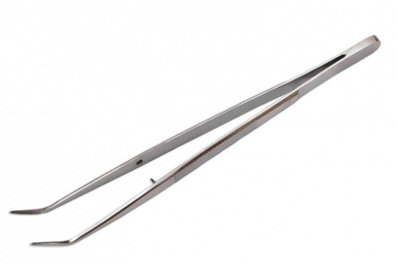 

Пинцет изогнутый из медстали, 147 мм