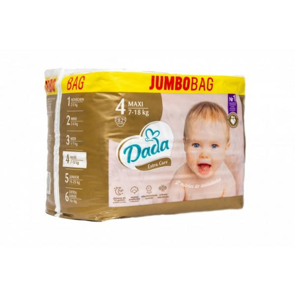 

Подгузники Дада Dada Extra Soft 4 Maxi (7-18 кг), 82 шт, Алый