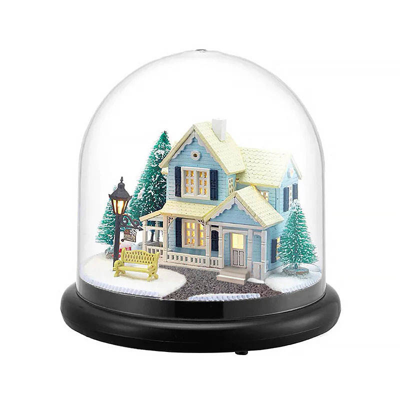 

3D Румбокс кукольный дом DIY Cute Room ZQW-2025 Легенды Севера дом конструктор голубой под куполом для ребенка