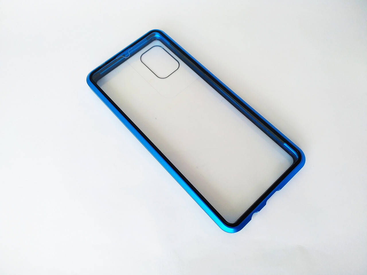 

Магнитный чехол для Samsung A31 Чехол на самсунг а31 с закаленным стеклом с двух сторон синій