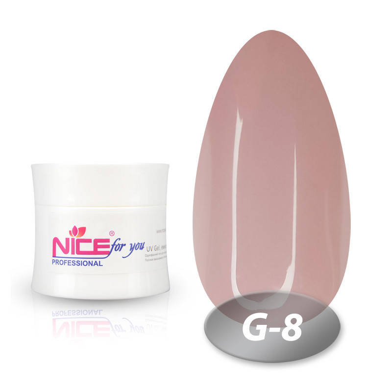 

Гель Nice for you камуфлирующий G-8 темно-розовый 30 г