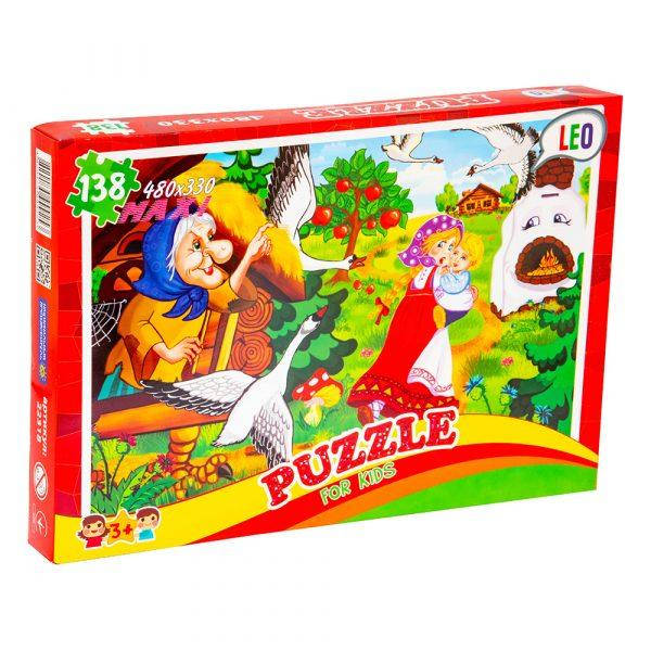 

Пазлы 138 элем. Лео Гуси-лебеді, в кор. 32*22*4см, ТМ Стратег, Украина