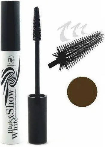 

TF Тушь для ресниц Коричневая Black&White Show СТМ24, Коричневый