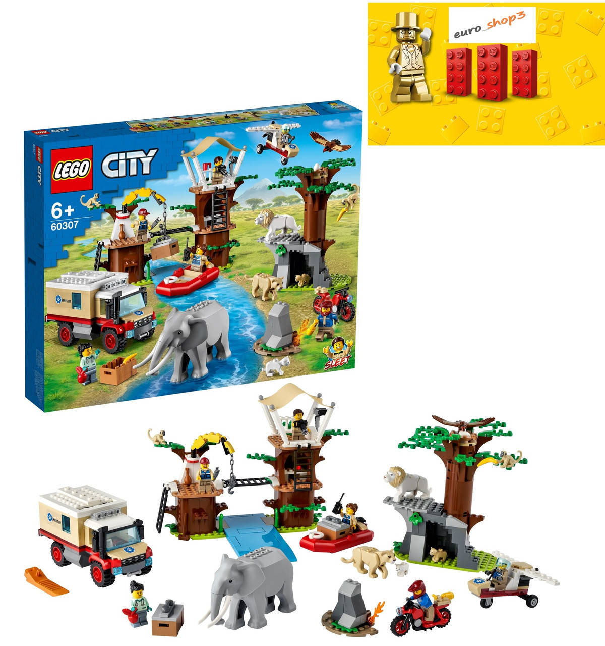 

LEGO City Табір рятувальників дикої природи 60307, Разные цвета