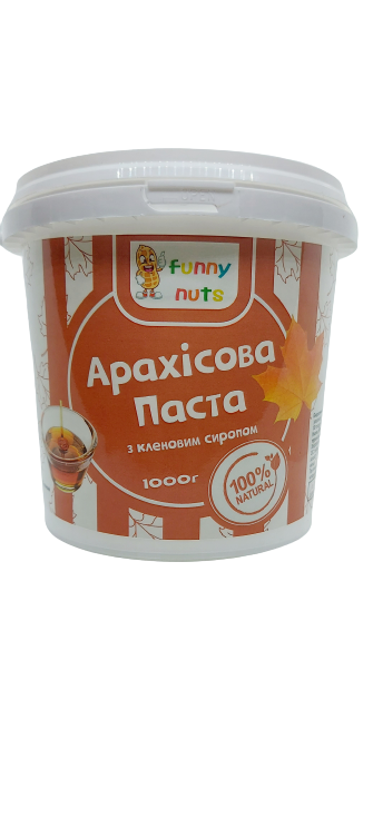 

Арахісова паста FunnyNuts з кленовим сиропом 1000 г