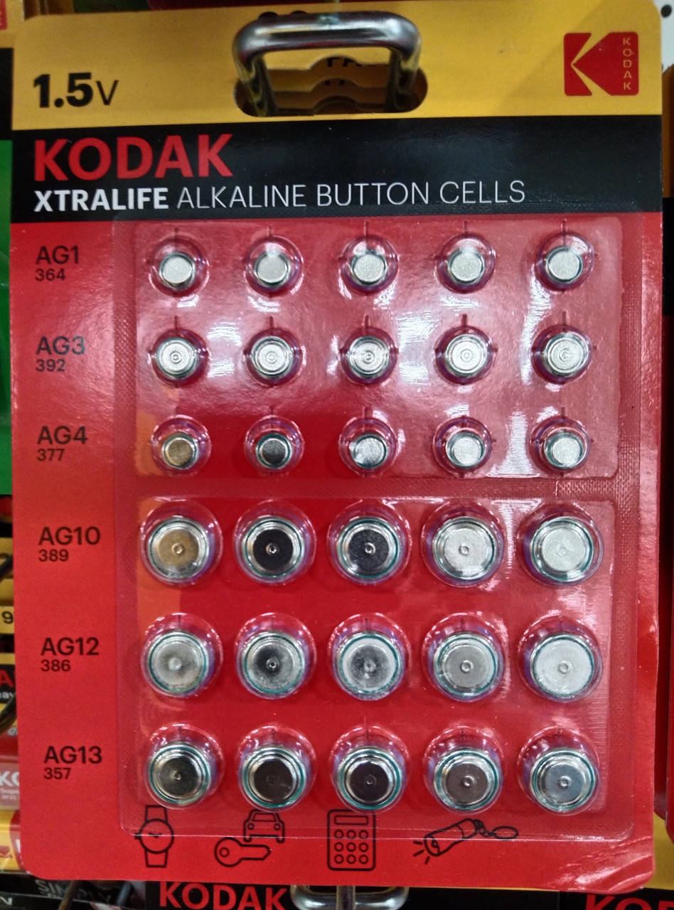 

Батарейка Kodak 1,5V, xtralife lithium button cells, 30 шт